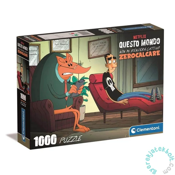 Clementoni 1000 db-os puzzle - High Quality Collection - Zerocalcer - A kanapén (39794)
