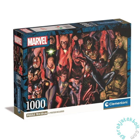 Clementoni 1000 db-os puzzle - Marvel (39857)