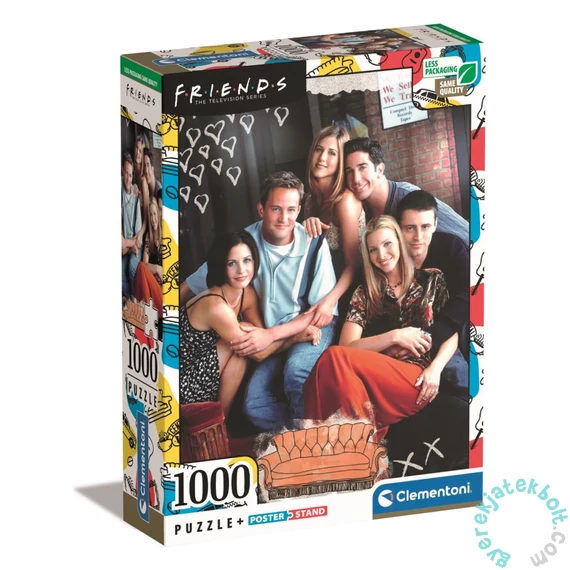 Clementoni 1000 db-os puzzle - Friends - Jóbarátok (39711)