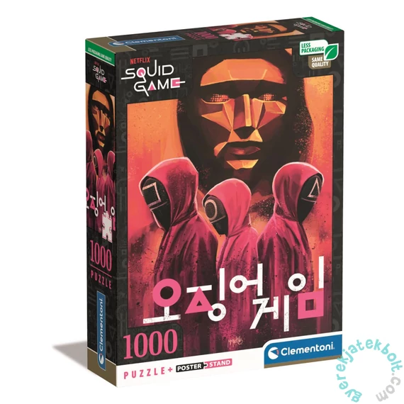 Clementoni 1000 db-os puzzle - Squid Game - Nyerd meg az életed (39715)