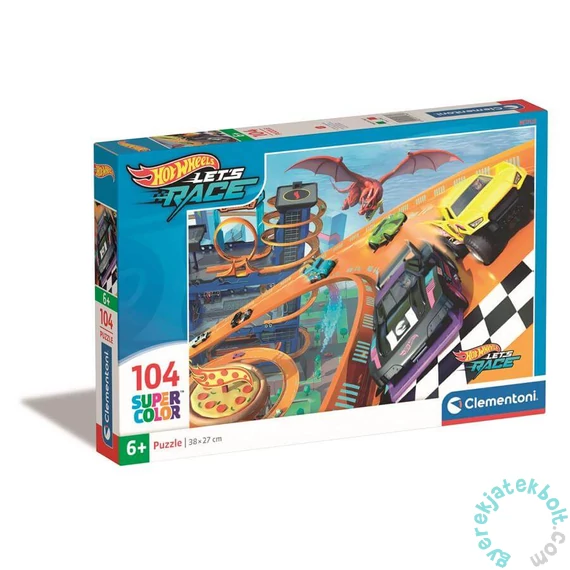 Clementoni 104 db-os Szuper Színes  puzzle - Hot Wheels (25760)