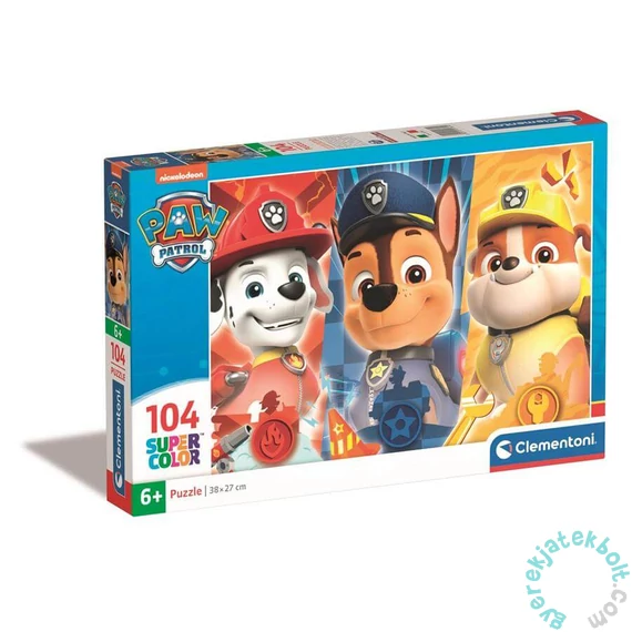 Clementoni 104 db-os Szuper Színes puzzle - Mancs őrjárat (25769)