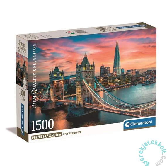 Clementoni 1500 db-os puzzle - Alkonyat Londonban (31715)