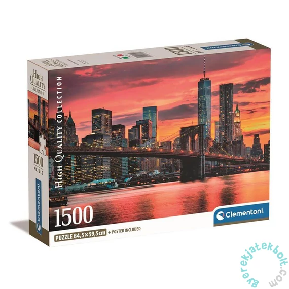 Clementoni 1500 db-os puzzle  COMPACT puzzle - Híd az alkonyatban (31712)