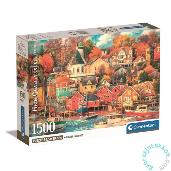Clementoni 1500 db-os puzzle - High Quality Collection - Kikötőváros (31713)