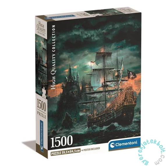 Clementoni 1500 db-os puzzle - Kalózhajó (31719)
