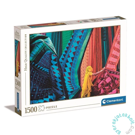 Clementoni 1500 db-os puzzle - High Quality Collection - Színes szövetek (31706)