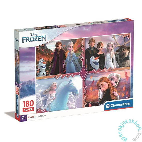 Clementoni 180 db-os Szuper Színes  puzzle - Disney Princess - Jégvarázs (29786)