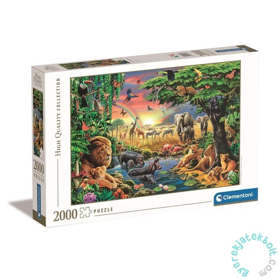 Clementoni 2000 db-os puzzle - High Quality Collection - Találkozás Afrikában (32081)