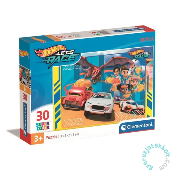 Clementoni 30 db-os Szuper Színes puzzle - Hot Wheels (20284)