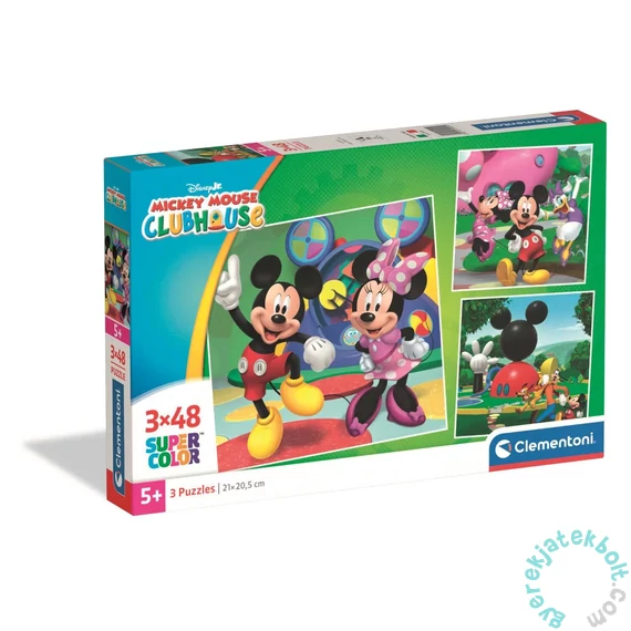 Clementoni 3x48 db-os puzzle - Mickey Mouse - Club House (25005)