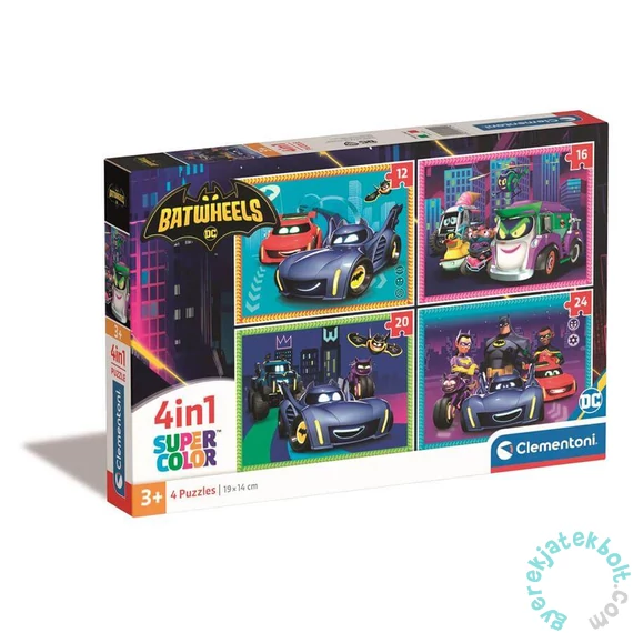 Clementoni  4 az 1-ben puzzle (20,60,100,180 db-os) - Batmobil (21529)
