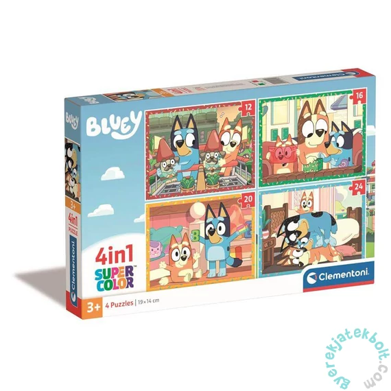 Clementoni  4 az 1-ben puzzle (12-16-20-24db-os) - Bluey (21530)