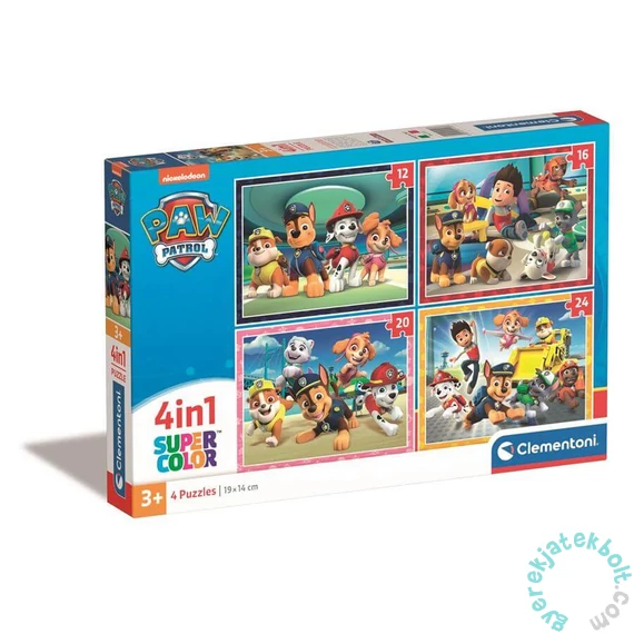Clementoni  4 az 1-ben puzzle (20,60,100,180 db-os) - Mancs őrjárat (21513)