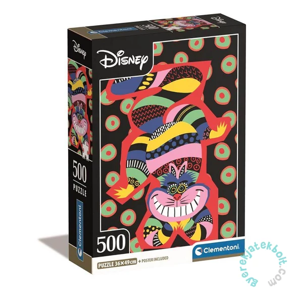 Clementoni 500 db-os puzzle - Cheshire, a mosolygó macska (35533)