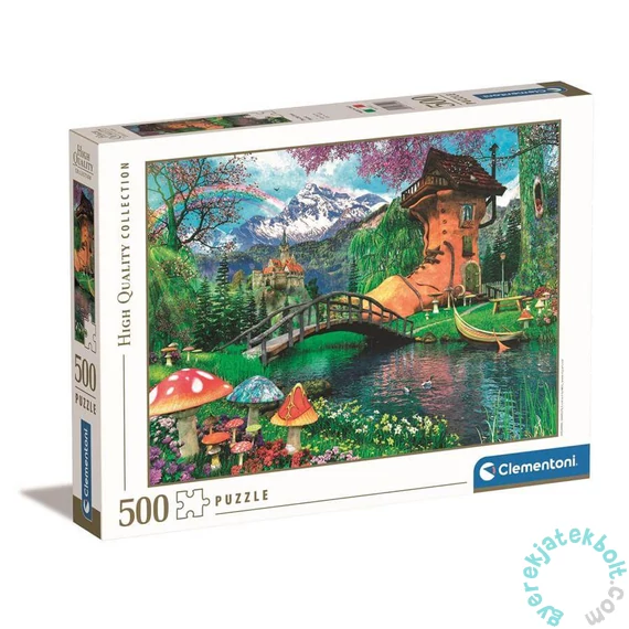 Clementoni 500 db-os puzzle - High Quality Collection - A régi cipős házikó (35522)