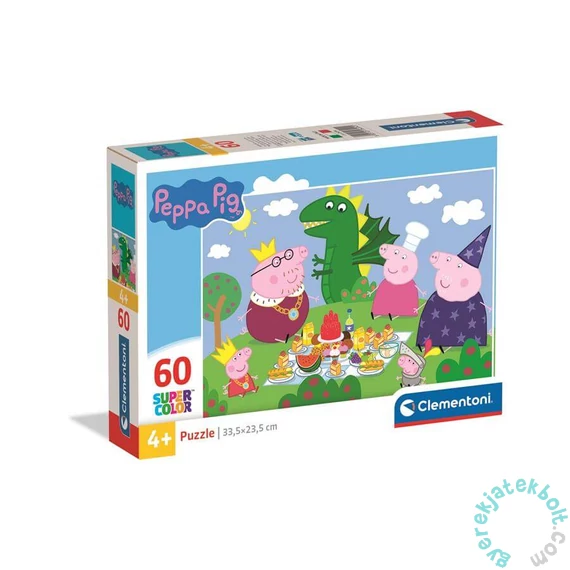 Clementoni 60 db-os Szuper Színes puzzle - Peppa malac (26204)
