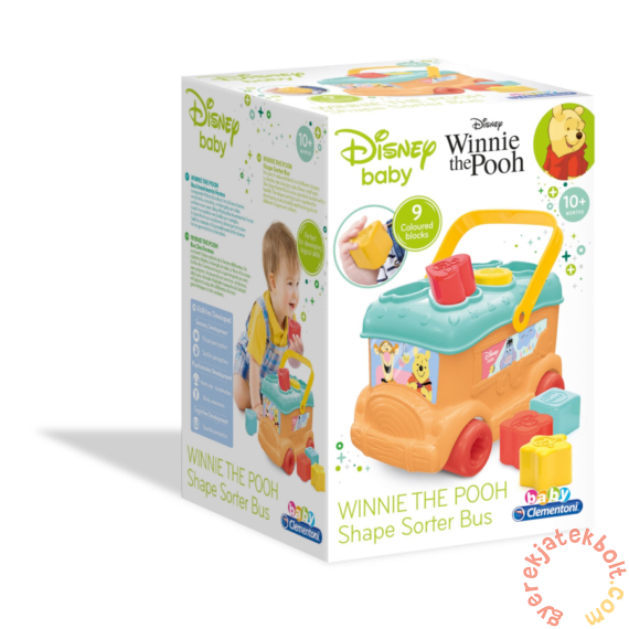Clementoni Baby - Disney Baby - Micimackós formaválogató busz