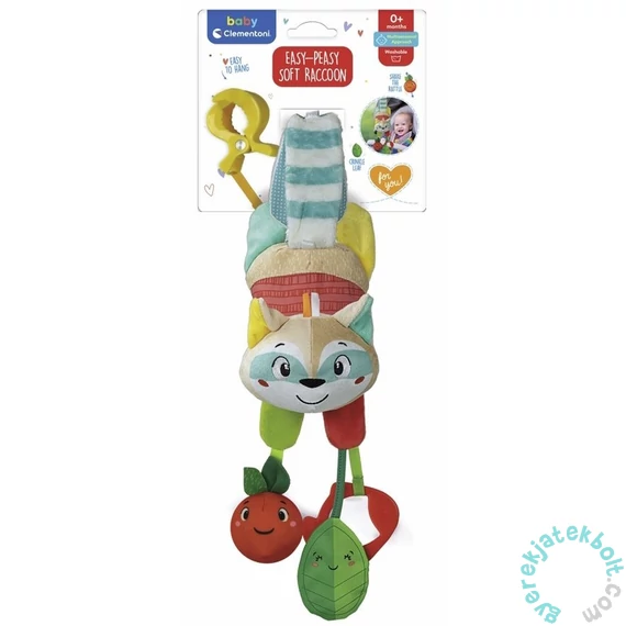 Clementoni Baby Plüss mosómedve csörgőkkel és rágókával (17827)