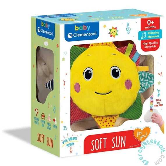 Clementoni Baby Zenélő plüss Napocska rágókával (17823)