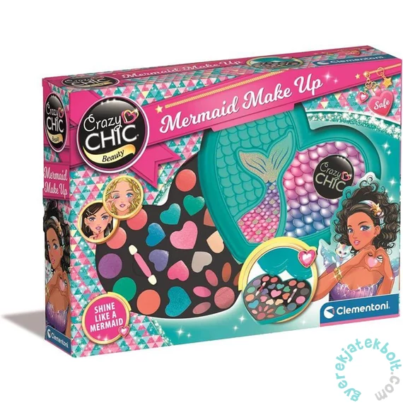 Clementoni - Crazy Chic - Sminkkészlet sellős tárolóban (18858)