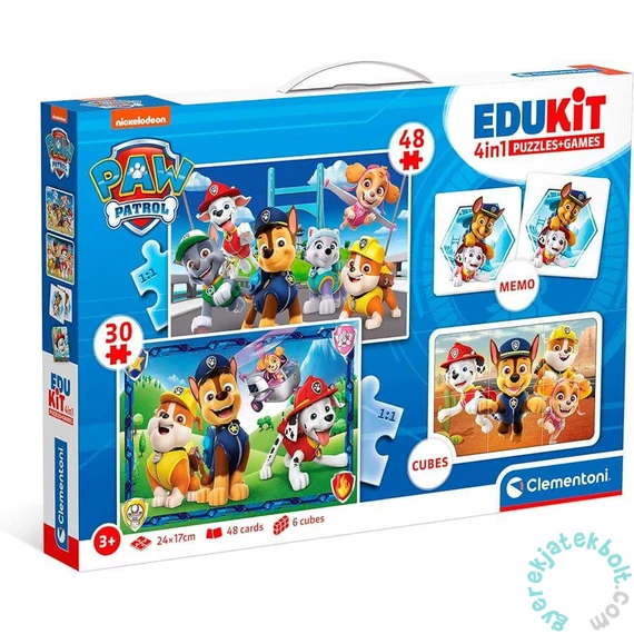 Clementoni - Edukit 4 az 1-ben játékgyűjtemény - Mancs Őrjárat (18291)