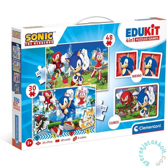 Clementoni - Edukit 4 az 1-ben játékgyűjtemény - Sonic (18318)