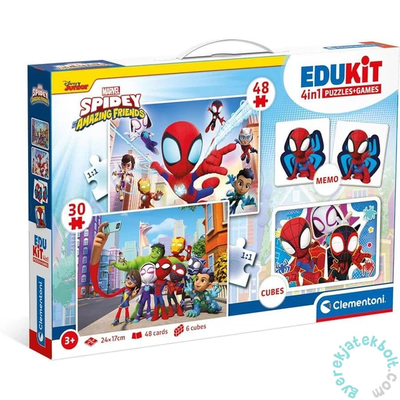 Clementoni - Edukit 4 az 1-ben játékgyűjtemény - Spidey és barátai (18295)