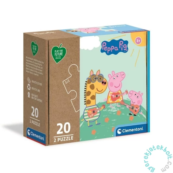 Clementoni 2 x 20 db-os Play for future puzzle - Peppa Malac (24783)