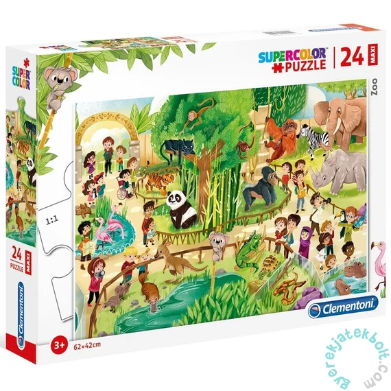Clementoni 24 db-os Maxi puzzle - Állatkert (28505)
