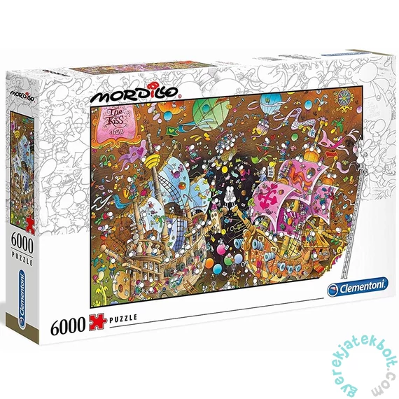 Clementoni 6000 db-os puzzle - A csók, Mordillo (36527)