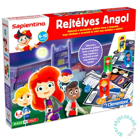 Clementoni - Sapientino Rejtélyes Angol - oktató társasjáték