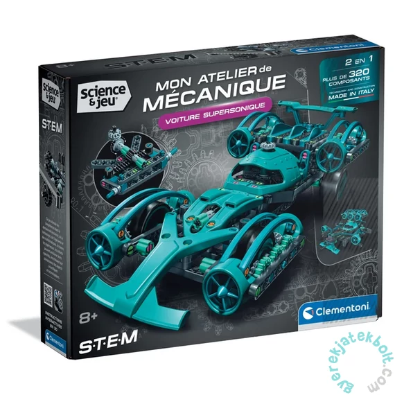 Clementoni - Science & Play - Mechanikai labor - Supersonic Racing car (75155)