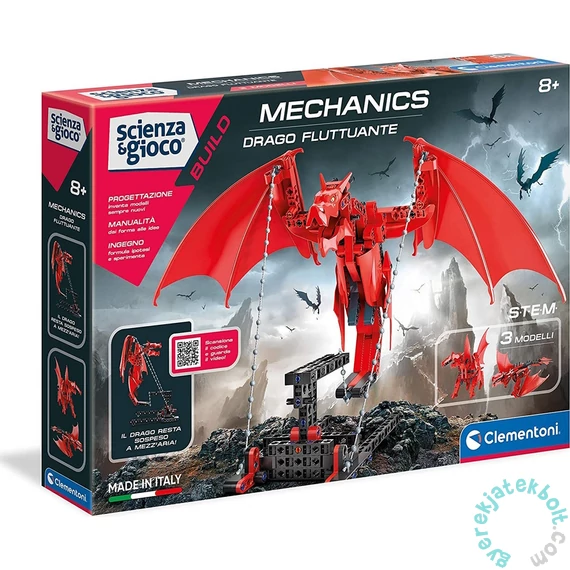 Clementoni - Tudomány és játék - Mechanikus Műhely - Lebegő sárkány (78802)