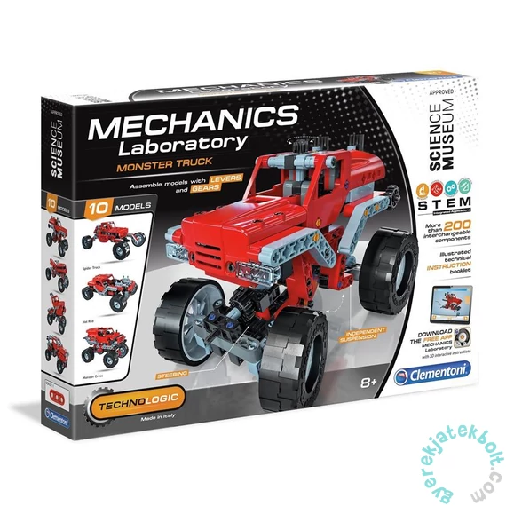 Clementoni - Tudomány és játék - Mechanikus Műhely - Monster trucks
