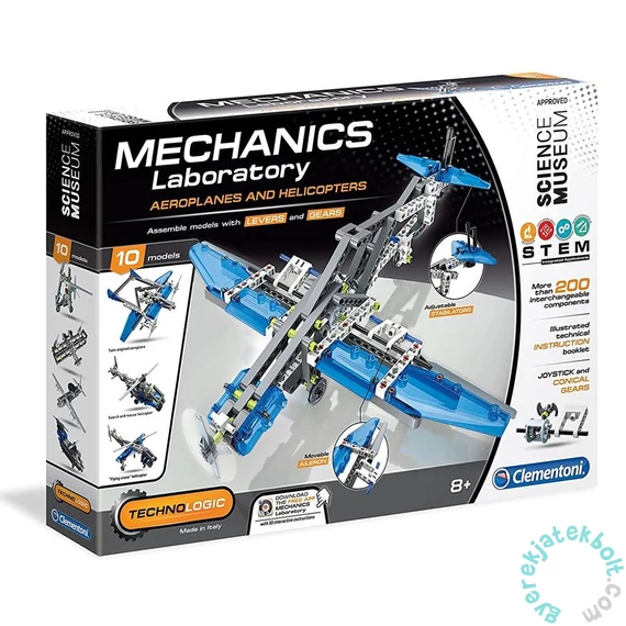 Clementoni - Tudomány és játék - Mechanikus Műhely - Repülők és helikopterek
