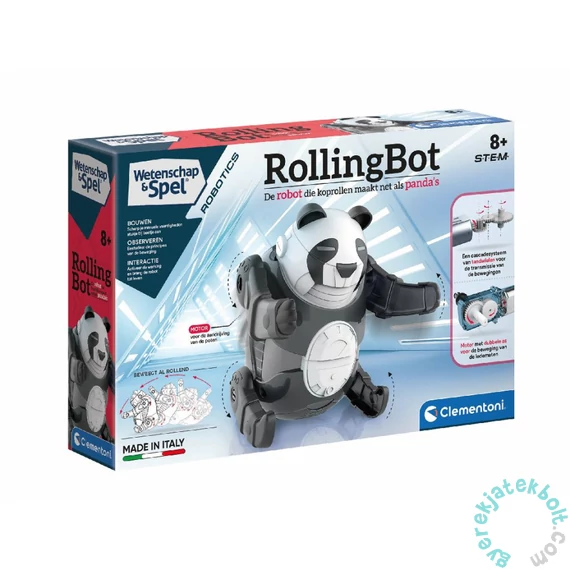 Clementoni - Tudomány és játék - RollingBot - Bukfencező robotpanda (50191)