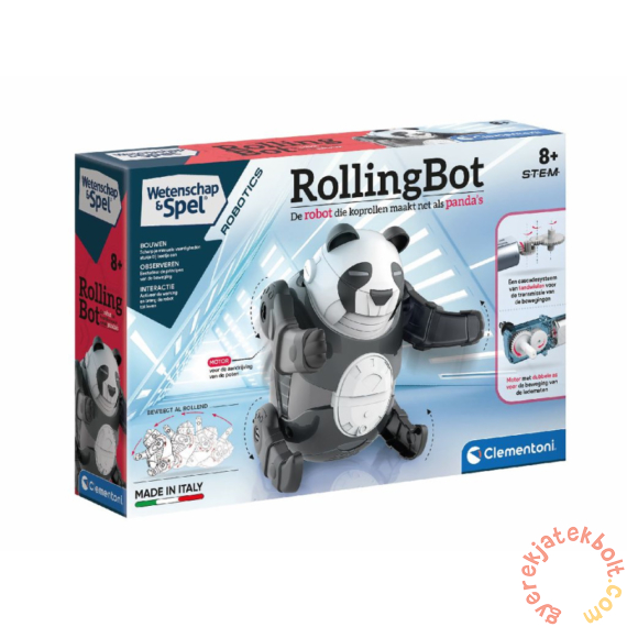 Clementoni - Tudomány és játék - RollingBot - Bukfencező robotpanda (50191)