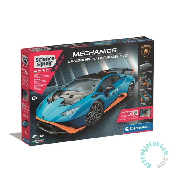 Clementoni - Tudomány és játék - Mechanikus Műhely - Lamborghini Huracán STO sportautó