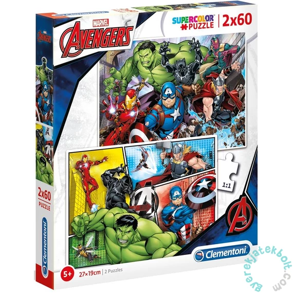 Clementoni 2 x 60 db-os puzzle - Avengers - Bosszúállók (21605)