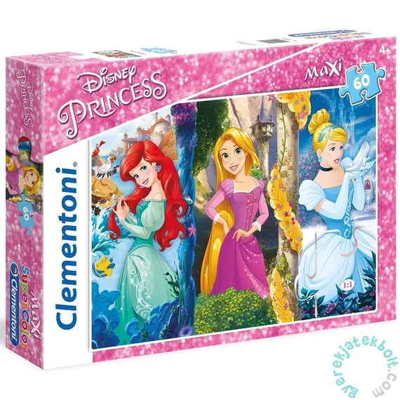 Clementoni 60 db-os Szuper Színes Maxi puzzle - Disney Princess (26416)