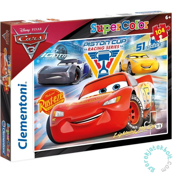 Clementoni 104 db-os Szuper Színes puzzle - Verdák 3 (27072)