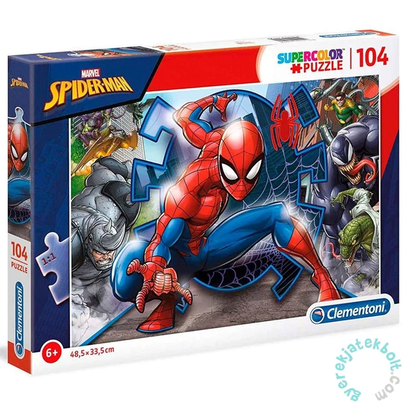 Clementoni 104 db-os Szuper Színes puzzle - Pókember (27116)