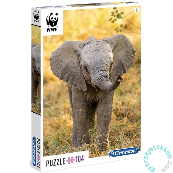 Clementoni 104 db-os  puzzle - WWF - Elefánt bébi (27999)