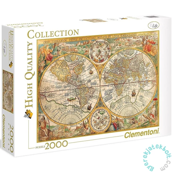 Clementoni 2000 db-os puzzle - Antik térkép (32557)