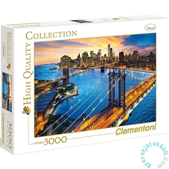 Clementoni 3000 db-os puzzle - New York (33546)