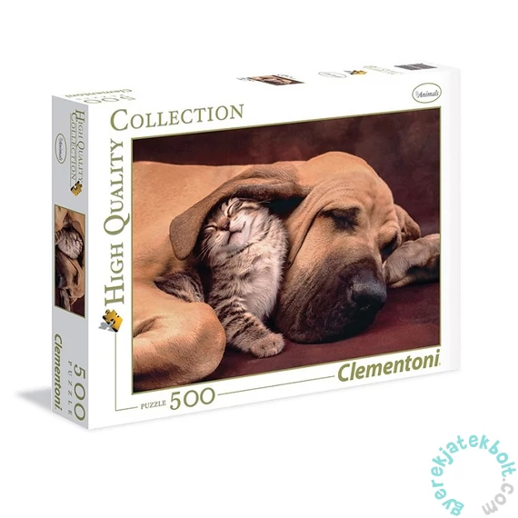 Clementoni 500 db-os puzzle - Kutya és cica (35020)