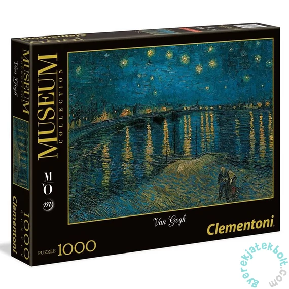 Clementoni 1000 db-os puzzle Museum Collection - Van Gogh - Csillagos éj a Rhone fölött (39344)