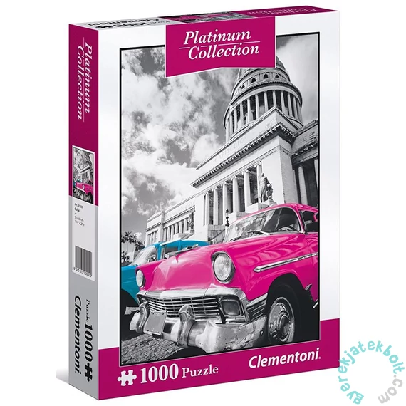 Clementoni 1000 db-os puzzle - Platinum Collection - Oldtimerek Kubában (39400)