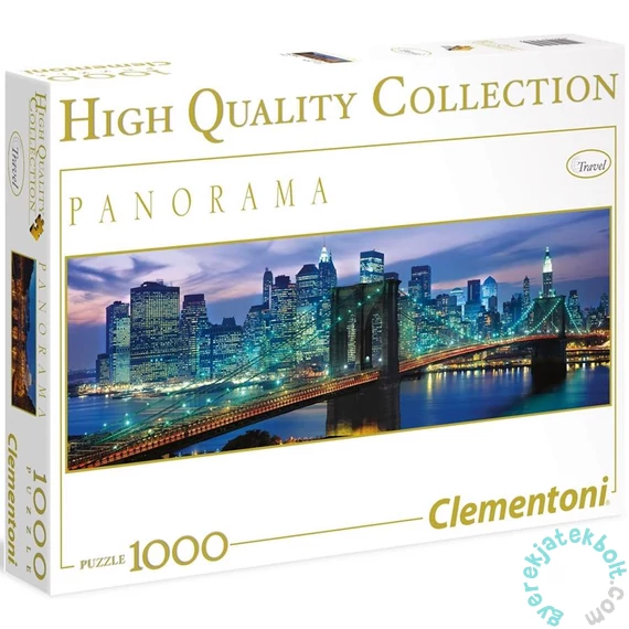 Clementoni 1000 db-os Panoráma puzzle - Brooklyn híd, New York (39434)
